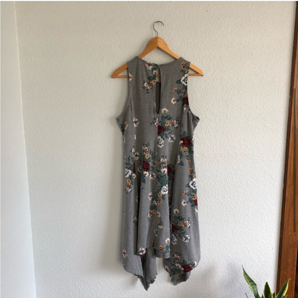 Torrid Grey & Rust Floral Dress - Picture 3 of 6